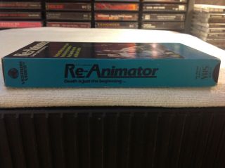 RE - ANIMATOR RARE CULT GORE HORROR VHS ' 85 VESTRON UNRATED JEFFREY COMBS OOP 3