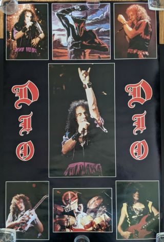 Dio Last In Line 1984 Vintage Rare Poster In Sleeve - Gem