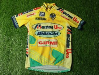 Rare Cycling Shirt Jersey Bianchi Sms Santini Mercatone Uno Size S //