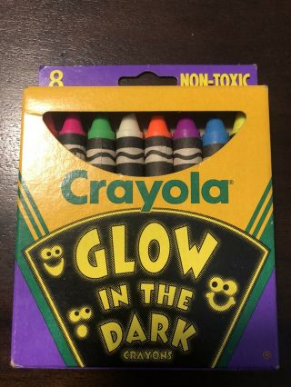 Vintage 1994 Crayola Glow In The Dark (rare And Collectible) Binney & Smith