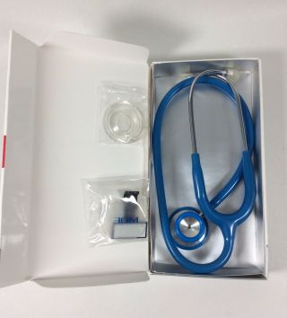 Mdf Acoustica Stethoscope Azure Blue Mdf 747xp Nurses Doctors Rare Color