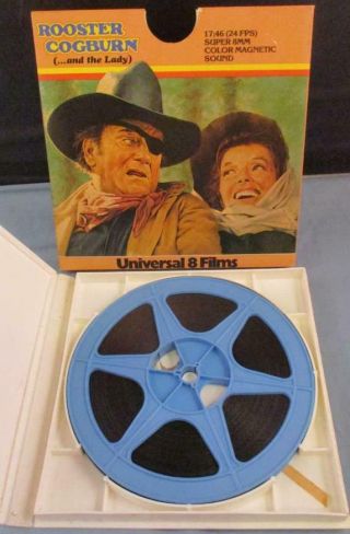 Vtg Rare Rooster Cogburn And The Lady John Wayne 8 8mm Home Movie Film