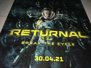 RETURNAL 2021 RARE ORIG AUST M RATED 30.  04.  21 PS5 DS XLARGE GAMES POSTER 2