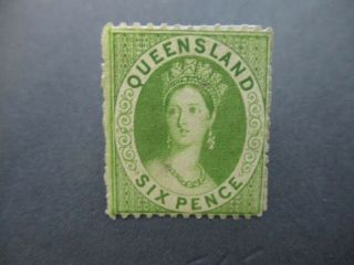 Queensland Stamps: 1862 - 63 Chalon - Rare - Must Have (n243)