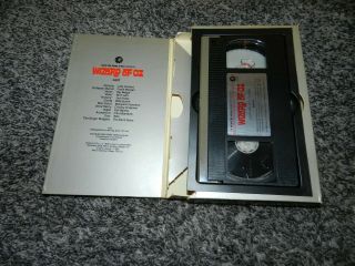 RARE VHS 1980 RELEASE MGM THE WIZARD of OZ w/JUDY GARLAND BIG BOX 3