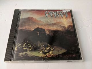 Cancer The Sins Of Mankind Cd 1993 Very Rare Oop Thrash