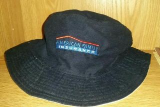 Rare 2001 Vintage Milwaukee Brewers Miller Park 1 Season Reversable Bucket Hat 3