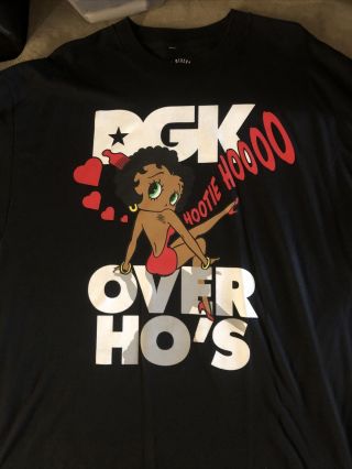 Rare Dgk Black Betty Boop T - Shirt Size Xl Extra Large