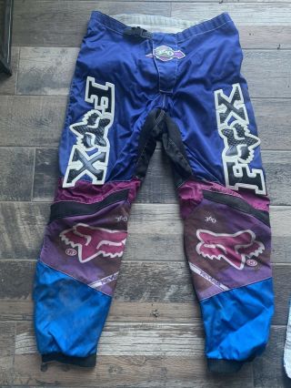 Vintage Fox Racing Motocross Pants Rare