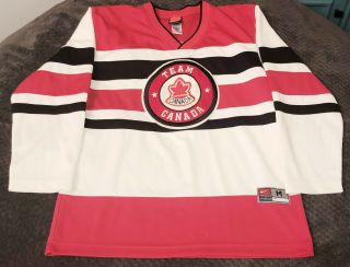 Vintage Rare Nike Team Canada Team Canada Jersey Hockey Men 