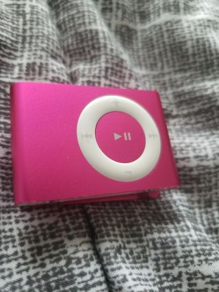 Ipod Shuffle A1204 Pink Rare Colour 1gb