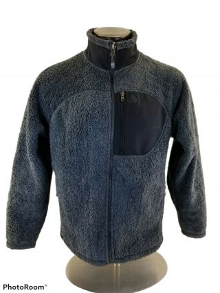 Vtg Nike Acg Full Zip Fleece Jacket Black Gray M Vtg Rare