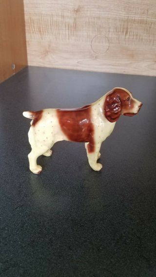 Rare Antique Porcelain Ceramic Dog Spaniel Setter By Mortens Studio Large