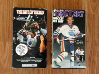 Boys On The Bus And Gretzky Hockey My Way Vhs Rare Good