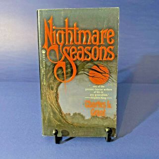 Nightmare Seasons By Charles L Grant 1st Ed.  Paperbacks From Hell Horror Rare