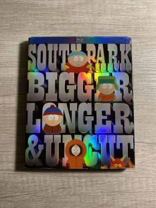 South Park: Bigger,  Longer & Uncut Blu - Ray With Rare Oop Slip Cover