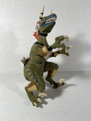 Vtg 1999 Turok Dinosaur Hunter Tribal Raptor 8” Figure Battle Action Very Rare
