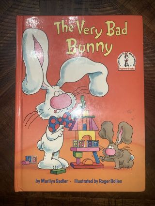 The Very Bad Bunny Rare Marilyn Sadler Dr Seuss 1984 1st Printing First (a2)