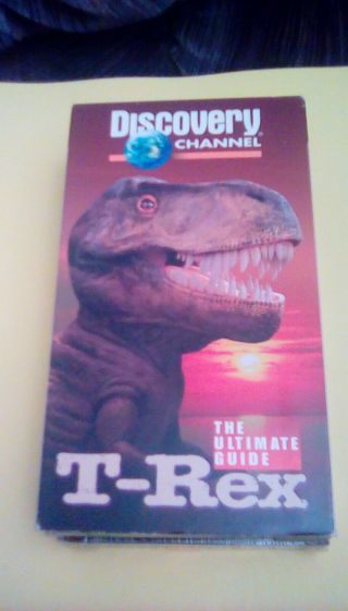 Discovery Channel - The Ultimate Guide T - Rex 1996 Vhs Dinosaur Lizard King Rare