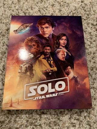Solo: A Star Wars Story 4k Uhd,  Blu - Ray With 40 Page Book Target Exclusive Rare