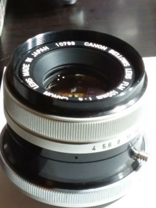 Rare : Near Canon Bellows Lens FLM 100mm F/4 for Bellows FL From Japan 3