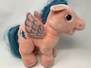 Rare 1983 Hasbro Softie My Little Pony Pink Plush Doll Pegasus Firefly Vtg