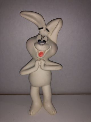 Rare Vintage Trix Rabbit White Rubber Squeak Toy General Mills (32)
