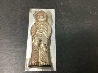 Rare Antique Vintage Clown Chocolate Mold Unmarked 4 3/8” Long Mold.