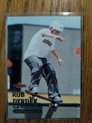 2000 Fleer Adrenaline Rob Dyrdek Rookie Card Gold,  Rare Skate
