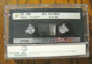 Demo Cassette Tape Sue Ann " Rock Steady " Mca Records Rare