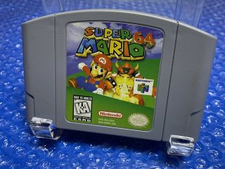 Mario 64 - Authentic Nintendo 64 N64 Game Cart - Retro Kid - Rare