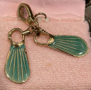 Juicy Couture Scuba Swim Fins Charm Pre - Owned “very Rare And Hard To Find”