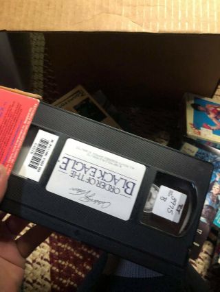 ORDER OF THE BLACK EAGLE CELEBRITY VIDEO VHS OOP RARE SLIP BIG BOX HTF VIDEO 3