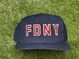 Vtg Yupoong Fdny Snapback Hat Cap Rare Embroidered 90s - 00s Hat & Design