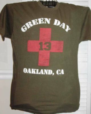 Green Day 21st Century Breakdown Rare Concert T - Shirt 2009