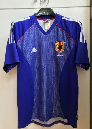 Japan Jfa National Team World Cup 2002 Home Rare Vintage Football Shirt Jersey L