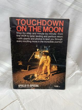 " Rare " 1969 Apollo 11 Space Flight Moon Landing Commemorative Program Book
