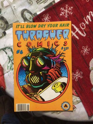 Vintage Thrasher Comics 6 1989 Rare - Skateboard Comic