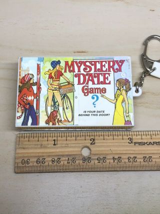 Mini Mystery Date Game Keychain By Basic Fun - Rare Discontinued 2002