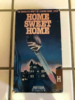 Vhs Horror Slasher Media Video Store - Home Sweet Home - Box Only,  Rare