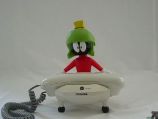 Vintage Marvin The Martian Looney Tunes Telephone Model Lt800mares Toshiba Rare