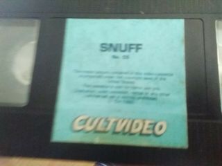 Snuff C - 5 VHS Cult - Video Rare Horror Gore VHS 1982 (wish I didnt) 3