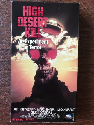 High Desert Kill (vhs 1989) Mca Universal Marc Singer Rare Horror Sci - Fi