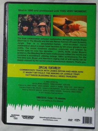 JUNGLE TRAP DVD (Bleeding Skull / Mondo Video) Rare OOP James Bryan Renee Harmon 2