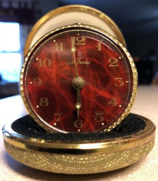 Vintage Seth Thomas Travel Clock.  - Ticks And Alarm Rare