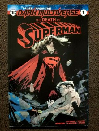 Tales From The Dark Multiverse Death Of Superman 1 Dc Rare Comic 1st Printing