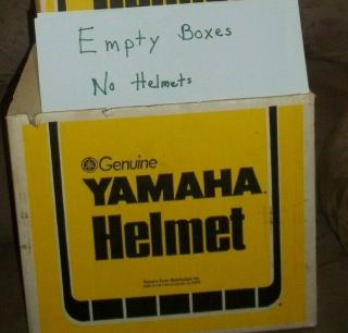 Rare - Empty Box Only - Vintage Yamaha Motorcycle Helmet Box - Collectible Box