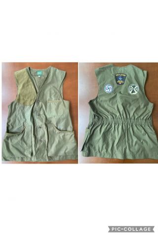 Vintage Hunting Shooting Gaming Vest Leonard Logsdail Size (l),  Rare Patches