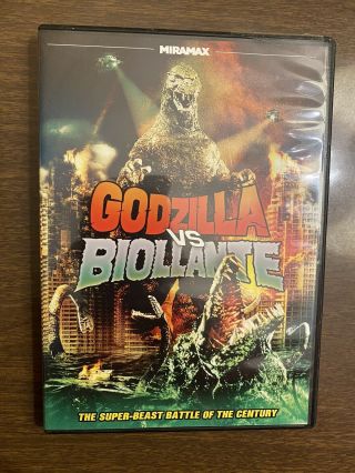 Godzilla Vs.  Biollante (dvd,  2014) Very Rare Version Miramax