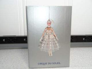Rare Cirque Du Soleil Figural Mask Ballerina Hanging Christmas Ornament 2
